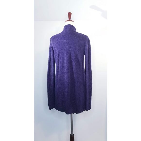 Barefoot Dreams Cozychic Lite Drape Front Calypso Wrap cardigan sz S / M purple - Picture 2 of 8
